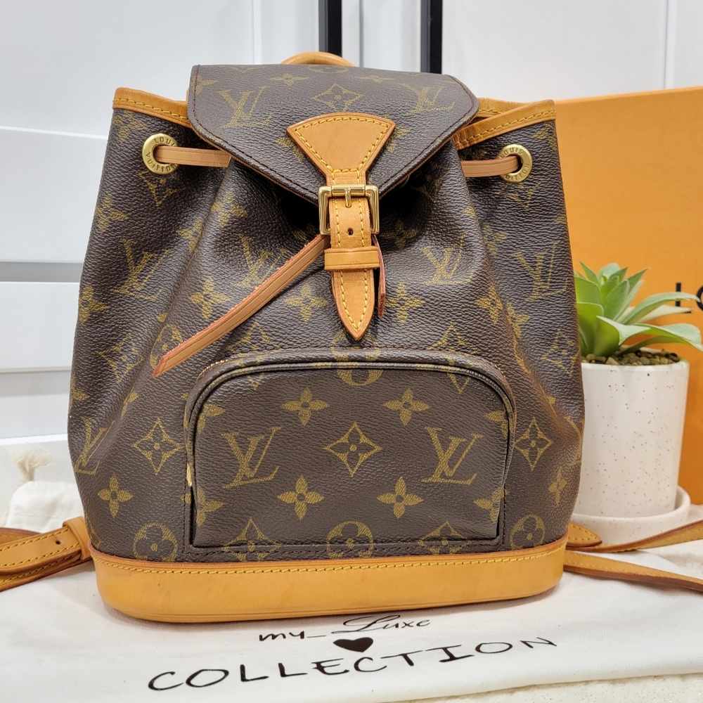 Beautiful ❤Authentic LV Montsouris Mini Backpack Bag Monogram